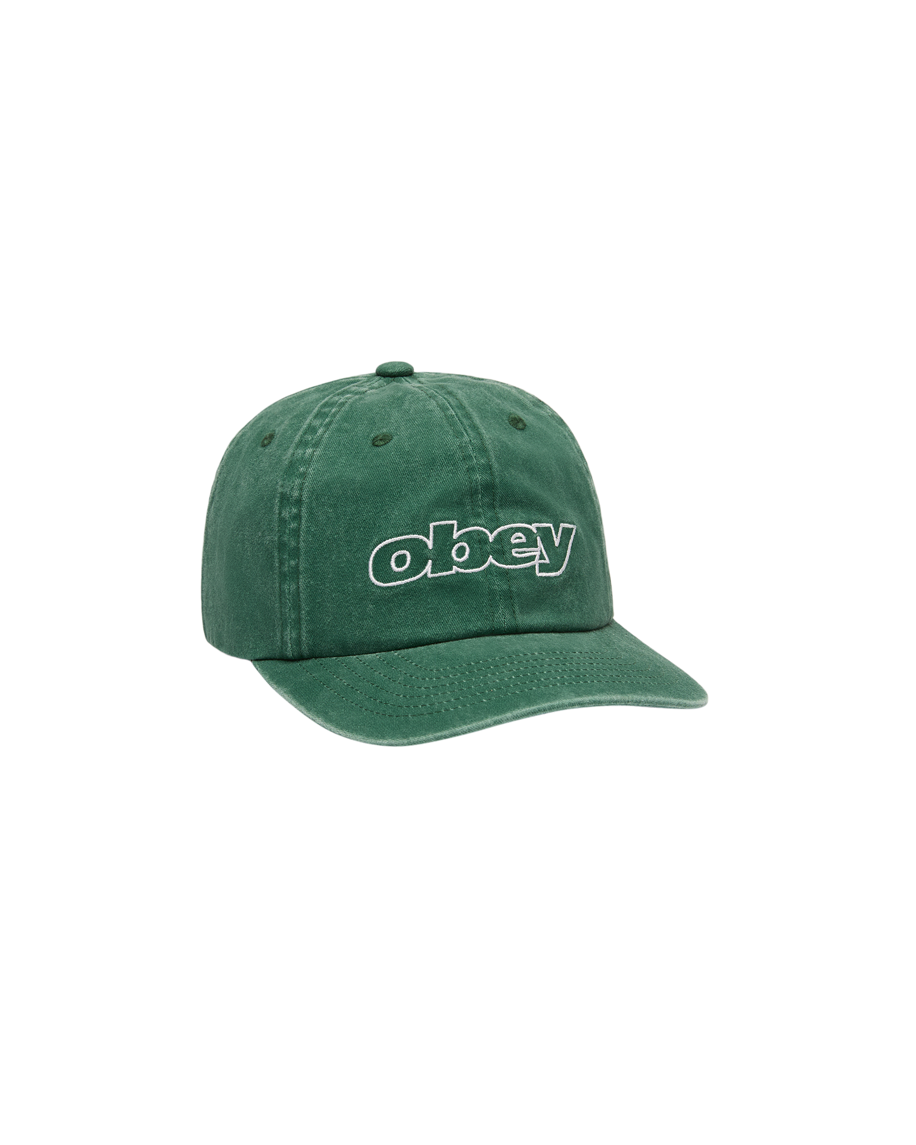Obey Pigment Outline Delta 6 Panel SB Cap Pine Green Unisex Mütze grün